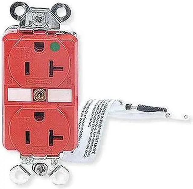 Alt view image 2 of 3 - HUBBELL WIRING DEVICE-KELLEMS HBL8300SGRA Straight Blade Receptacle, 5-20R, 20
