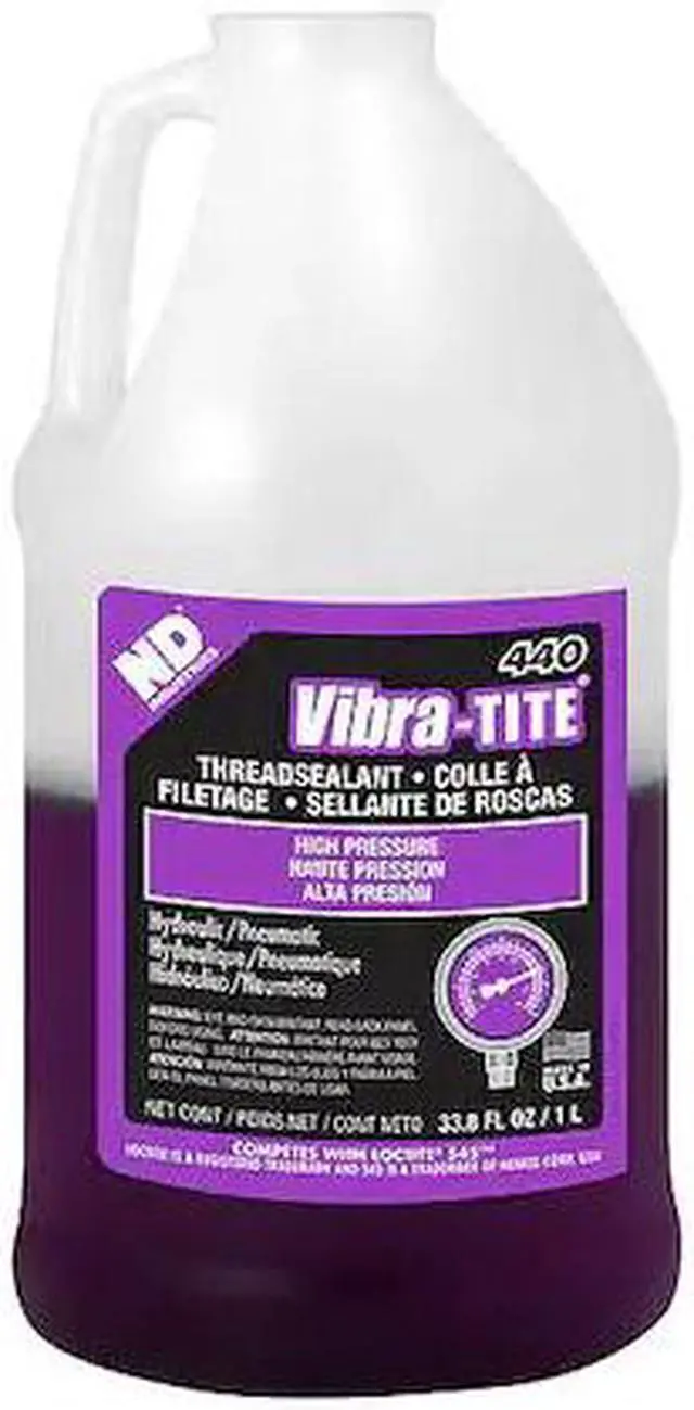 Main image of VIBRA-TITE 44000 Pipe Thread Sealant, 440, Purple, Liquid, 1 L Bottle