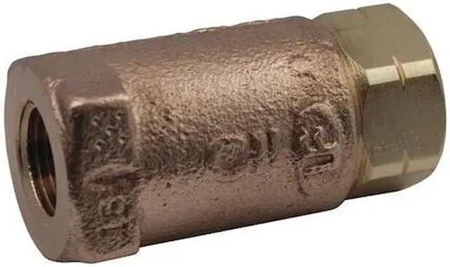 Alt view image 3 of 3 - APOLLO VALVES 61LF50301 1/2" FNPT Lead Free Bronze Ball Cone Check Valve