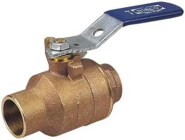 Alt view image 3 of 3 - Nibco S-585-70 Cast Bronze Red Full Port Ball Valve, 1-1/2"