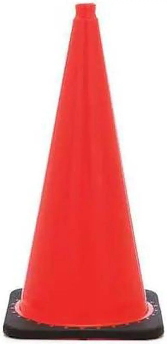 Main image of ZORO SELECT RS70025C Traffic Cone, PVC, Non-Reflective, 28 in Height, 5 lb,