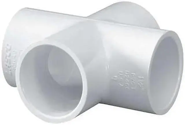Main image of ZORO SELECT 420007 PVC Cross, Socket x Socket x Socket x Socket, 3/4 in Pipe