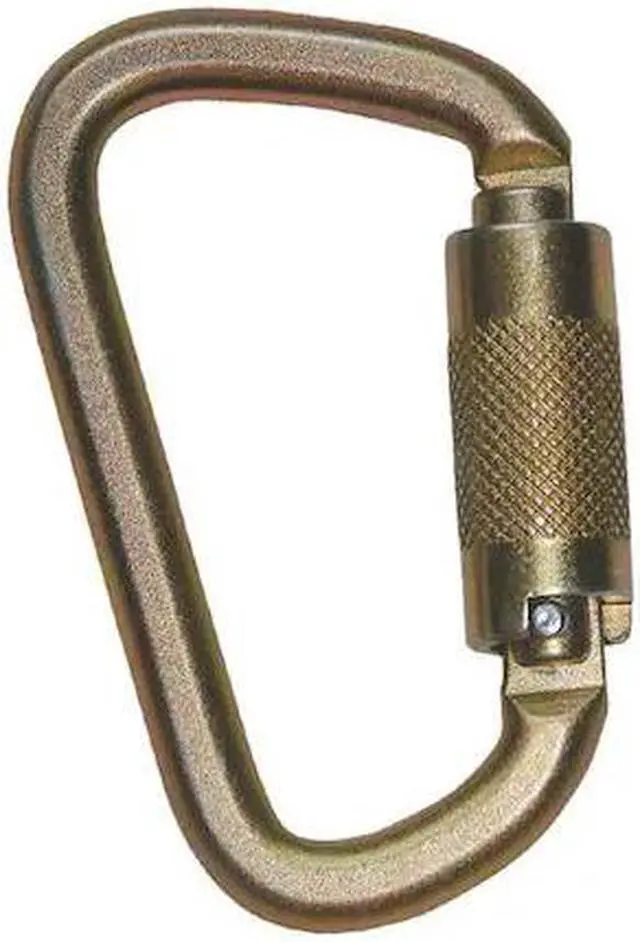 Alt view image 2 of 2 - FALLTECH 8445 Carabiner, Double-Locking Gate, Offset-D, 3 1/4 in Length, 7/8 in