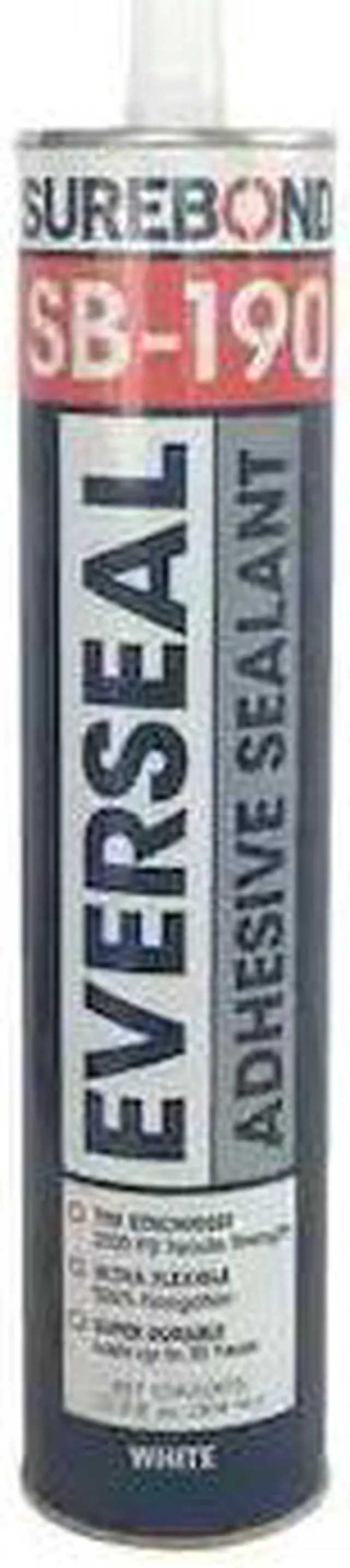 Main image of SUREBOND SB-190 T WHITE Hybrid Sealant, 10.3 oz, Cartridge, Whites, Hybrid