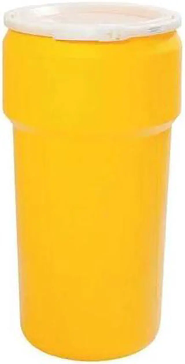Alt view image 2 of 3 - EAGLE MFG 1623 Open Head Transport Drum, Polyethylene, 20 gal, Unlined, Yellow