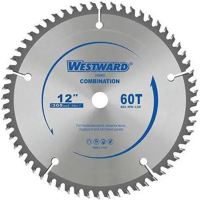 Main image of WESTWARD 24EM02 12",60-Teeth Circular Saw Blade