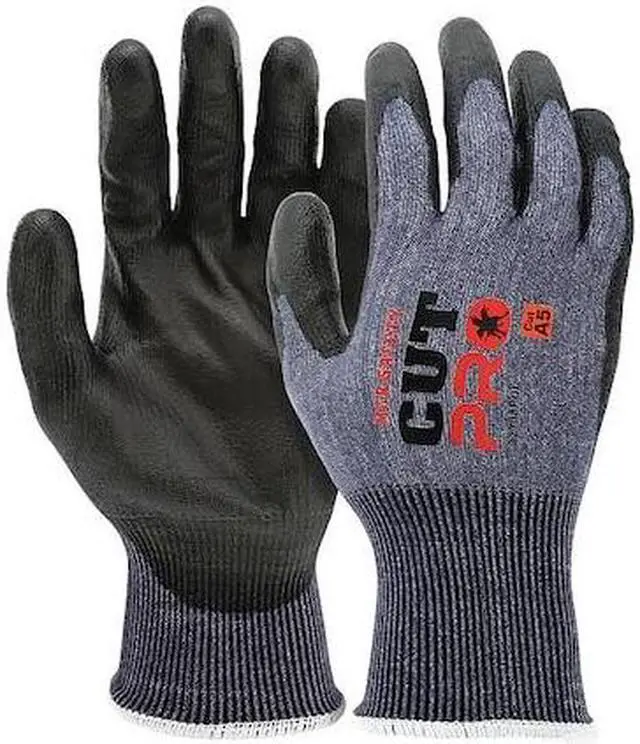 Main image of MCR SAFETY 92738PUXL Coated Gloves, Cut Level A5 ,Dipped ,Polyurethane ,Smooth