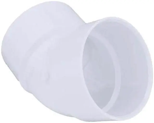 Alt view image 2 of 2 - ZORO SELECT 1WKV9 PVC 45 Degree Elbow, Hub, 6 in Pipe Size