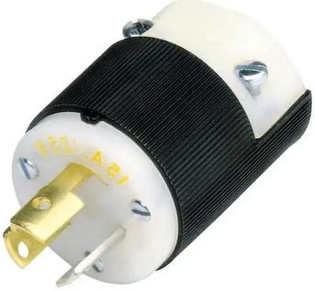 Alt view image 2 of 2 - HUBBELL WIRING DEVICE-KELLEMS HBL4570C Locking Plug, L6-15P, 15 A, 250V AC,