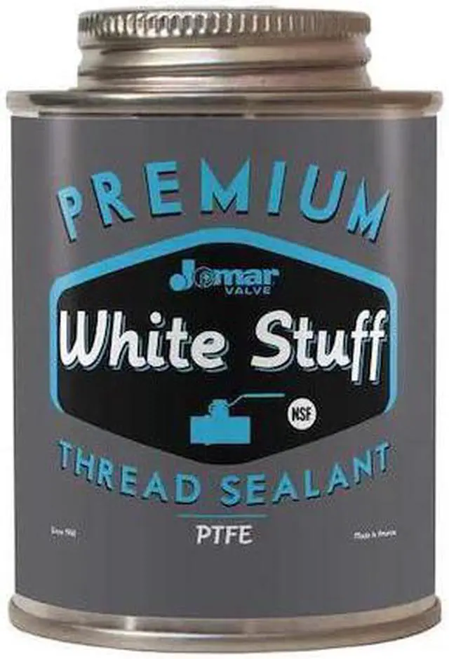 Alt view image 2 of 2 - JOMAR VALVE 400-005 Pipe Thread Sealant 32 fl oz, Brush-Top Can, White Stuff,