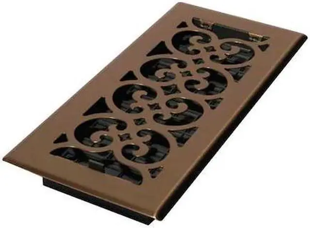 Main image of DECOR GRATES SPH410-A Floor Register 5.5 X 11.5, Antique Brass, Brass
