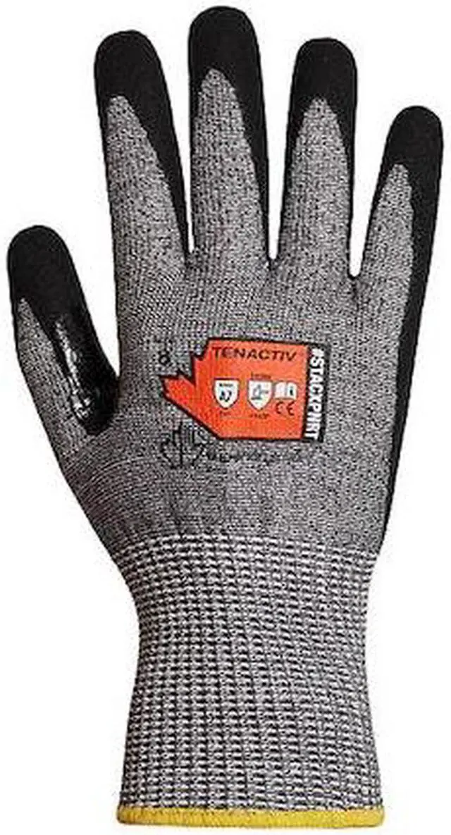 Alt view image 2 of 2 - SUPERIOR GLOVE STACXPNRT-9 Cut-Resistant Coated Gloves, Cut Level A7 ,Dipped