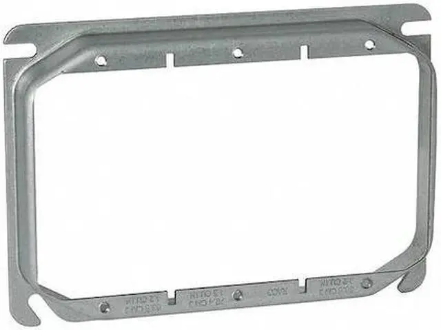 Alt view image 2 of 3 - RACO 793 Mud Ring, 3 Gangs, Steel, Floor Box Type
