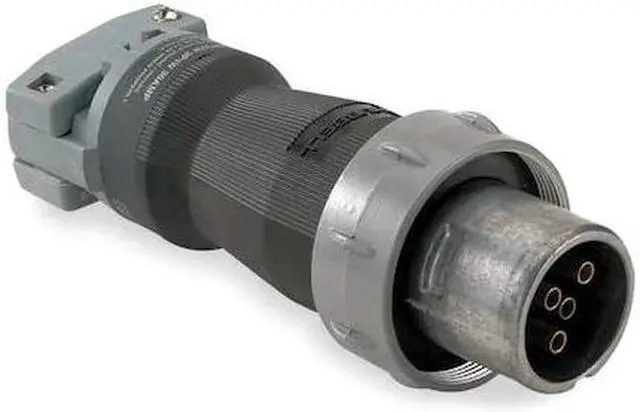 Alt view image 2 of 2 - HUBBELL WIRING DEVICE-KELLEMS HBL560PS1W Pin & Sleeve Plug, 60 A, 600V AC,