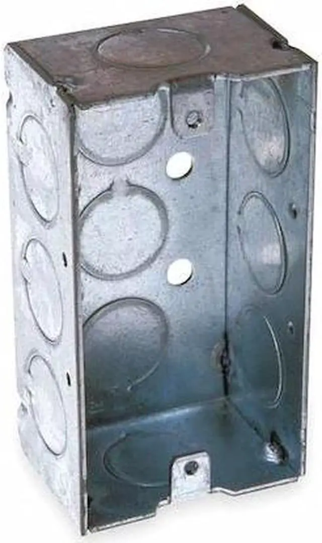 Alt view image 2 of 2 - RACO 670RAC Electrical Box, 16.5 cu in, Handy Box Type, 1 Gang, Galvanized