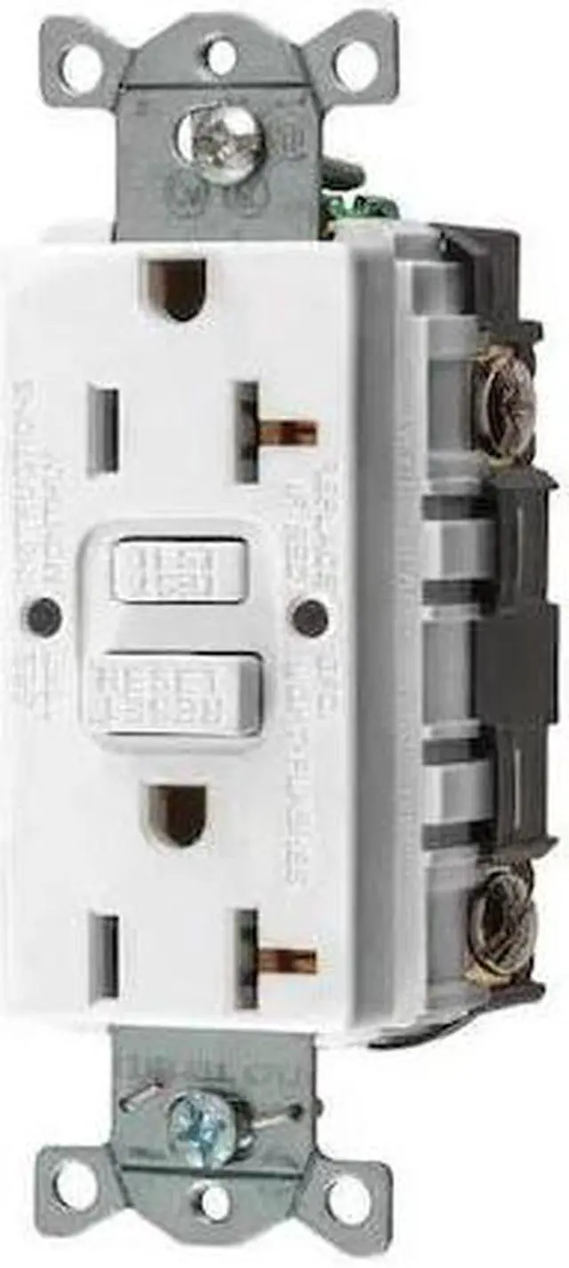 Alt view image 3 of 6 - HUBBELL WIRING DEVICE-KELLEMS GFR20W GFCI Receptacle, Duplex, 1 Phase, NEMA