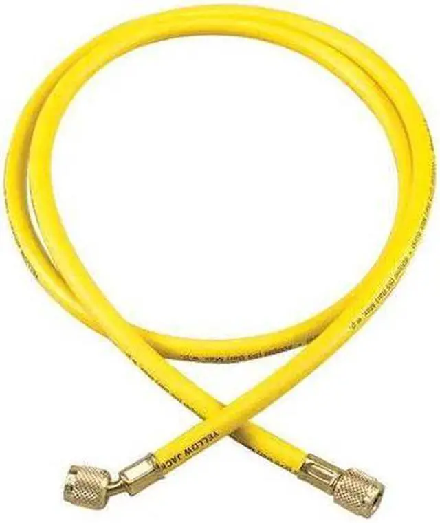 Alt view image 2 of 2 - YELLOW JACKET 21060 Charging/Vacuum Hose,60 In,Yellow