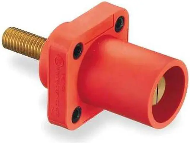 Alt view image 2 of 2 - HUBBELL WIRING DEVICE-KELLEMS HBLMRSR Receptacle,3R, 4X, 12K,Stud,Red