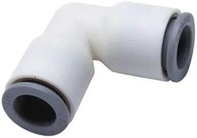 Alt view image 2 of 2 - PARKER 6302 08 00WP2 Push-Fit Elbow Fitting, 5/16 in Tube Size, Bio-Based