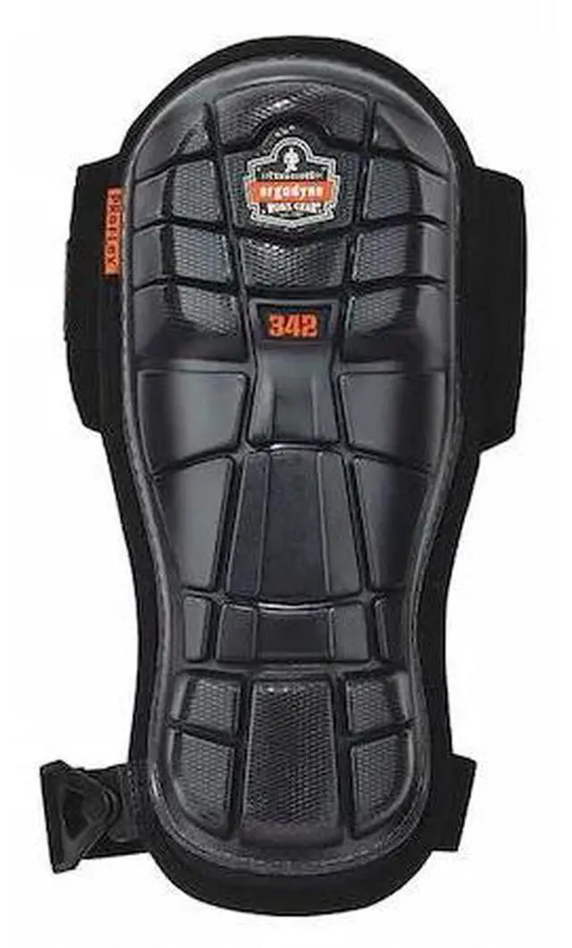 Alt view image 2 of 5 - Ergodyne 18442 ProFlex 342 Injected Gel Knee Pads - Extra Long Cap - Hook and Loop Closure - One Size Fits Most - Black - Pair