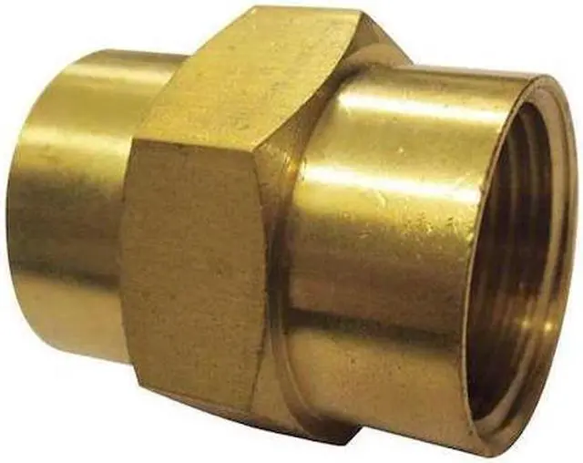 Main image of ZORO SELECT 6AYR0 Coupling Brass Coupling, 3/4 in Female NPT X 3/4 in Female