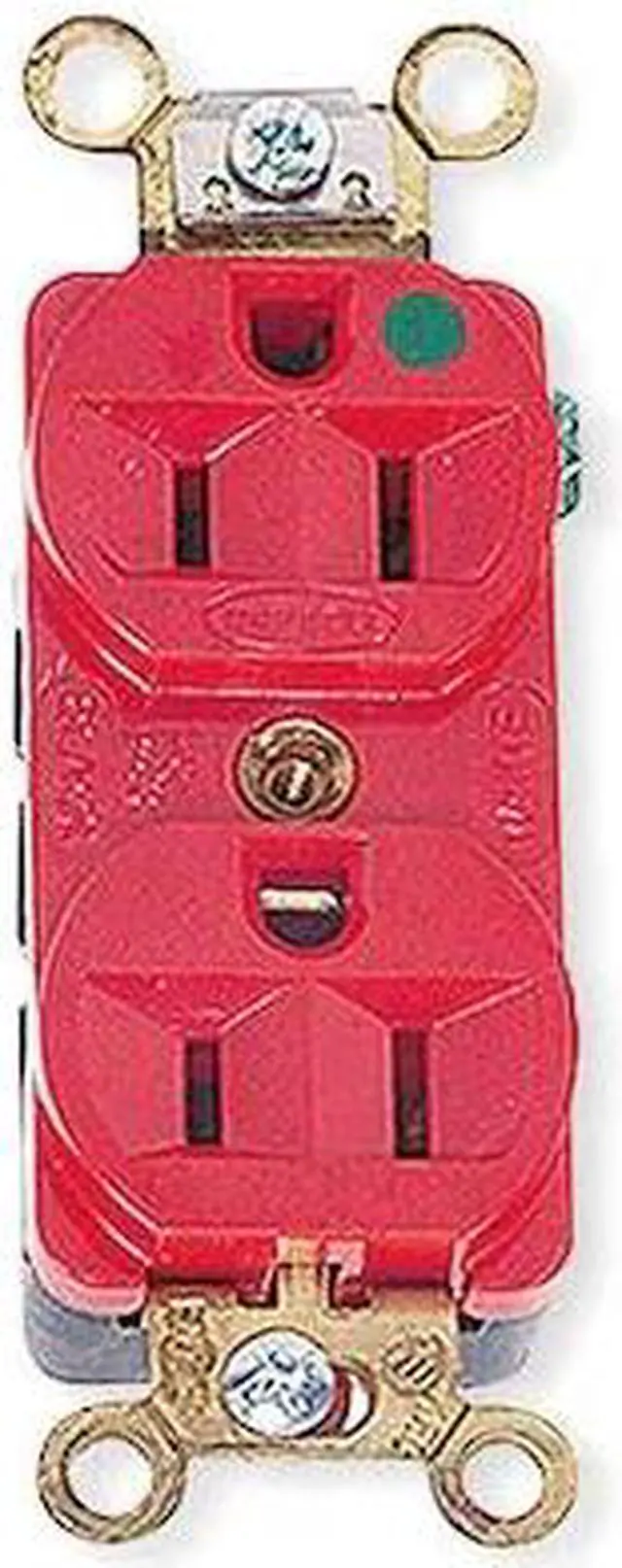Alt view image 2 of 3 - HUBBELL WIRING DEVICE-KELLEMS HBL8300HRED Straight Blade Receptacle, 5-20R, 20