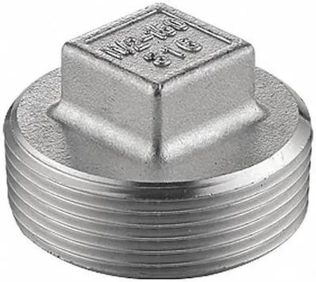 Main image of ZORO SELECT 40SQ112N030 3" MNPT 304 SS Square Head Plug