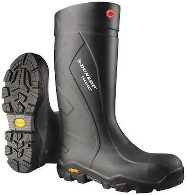 Main image of DUNLOP EC02A33 Men's Purofort Tall Rubber Boots, Steel Toe, 16" Height, Black,