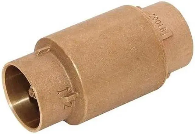 Main image of ZORO SELECT 6AJY9 1" Solder Bronze Spring Check Valve