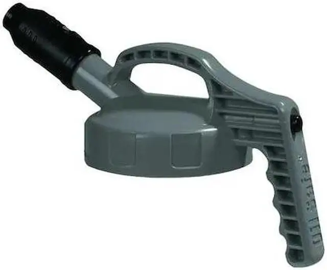Alt view image 2 of 2 - OIL SAFE 100504 Stumpy Spout Lid,w/1 In Outlet,HDPE,Gray