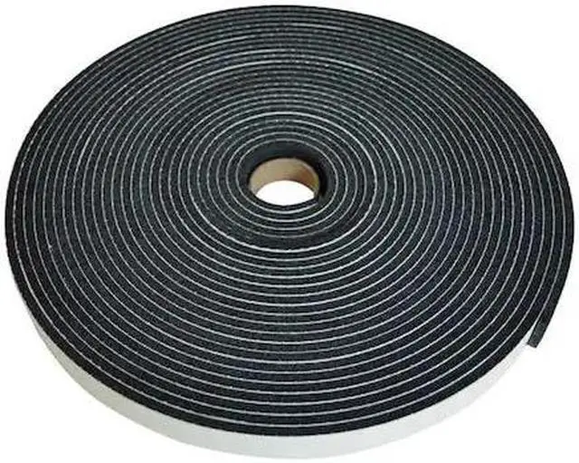 Main image of ZORO SELECT 10L931 Foam Tape, 7/16" Thick, Rubber Foam, Black