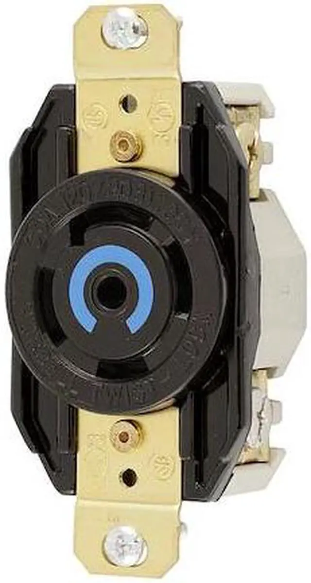 Alt view image 2 of 2 - HUBBELL WIRING DEVICE-KELLEMS HBL2810 Locking Receptacle, L21-30R, 30 A,