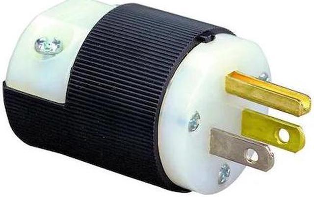 Alt view image 2 of 7 - HUBBELL WIRING DEVICE-KELLEMS HBL5266C Straight Blade Plug, Male, Straight,
