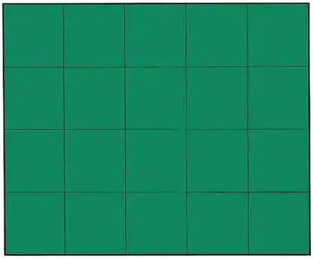 Main image of MAGNA VISUAL FI-226 Magnetic Squares, 3/4 In. W, Green, PK20