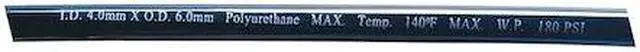 Main image of ZORO SELECT 1PBR7 Tubing,4 IDx6mm OD,100 Ft,Black
