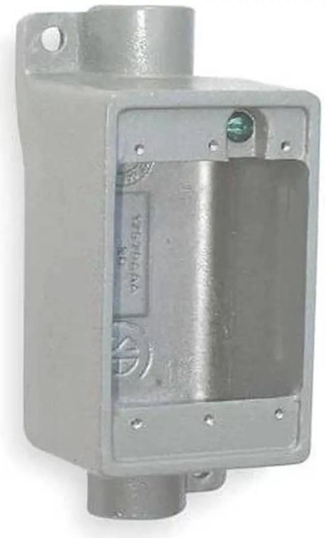Alt view image 2 of 2 - HUBBELL KILLARK FDC-2M Weatherproof Electrical Box, 28 cu in, FDC Box Type, 1