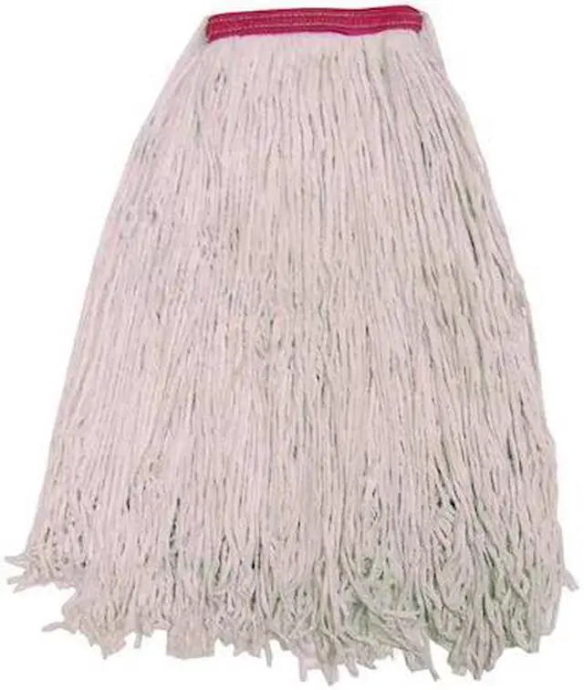 Main image of TOUGH GUY 16W231 1-1/4 in String Wet Mop, 24 oz Dry Wt, Slide On Connection,