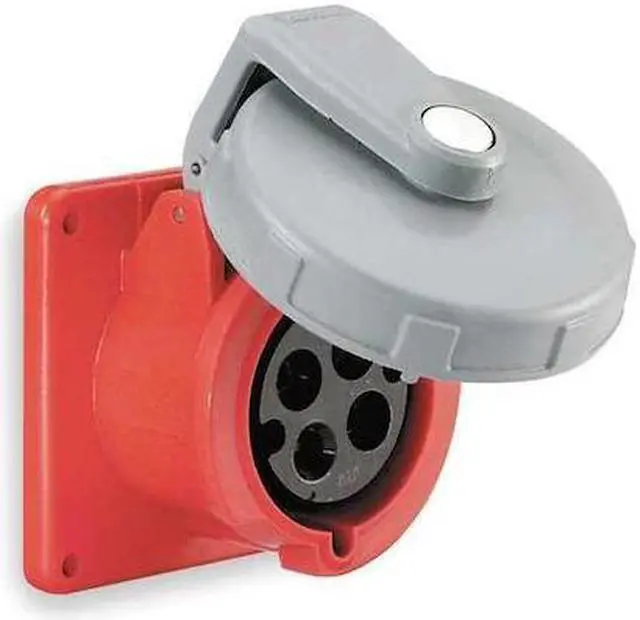 Alt view image 2 of 6 - HUBBELL HBL430R7W IEC Pin and Sleeve Receptacle,30A,480V