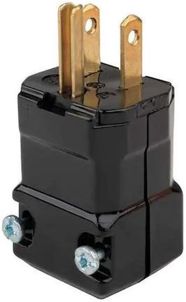 Alt view image 3 of 3 - HUBBELL WIRING DEVICE-KELLEMS HBL5965VBLK 3 Wire Commercial Straight Blade Plug