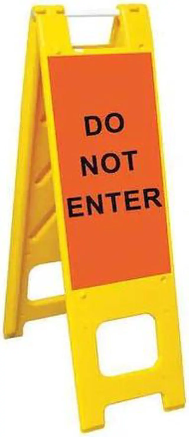 Main image of ZORO SELECT 150-YHLGEG   YELLOW Barricade Sign, Polyethylene, Engineer, 45 in
