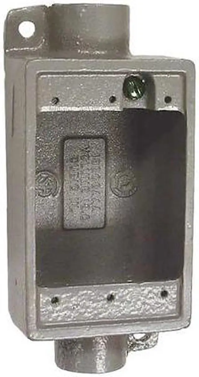 Alt view image 2 of 2 - HUBBELL KILLARK FSC-2 Weatherproof Electrical Box, 18 cu in, FSC Box Type, 1