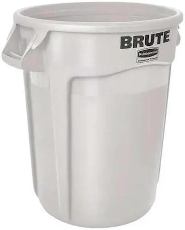 Alt view image 2 of 6 - Rubbermaid Commercial Products 20 gal.,  Round,  Trash Can,  Plastic,  White