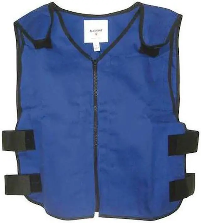 Alt view image 2 of 4 - ALLEGRO 8413-05 2XL 22 In. L Cooling Vest, Blue
