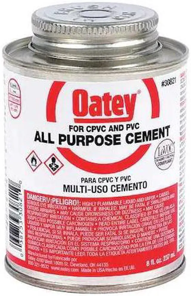 Alt view image 6 of 7 - OATEY 30821 Cement,Low VOC,8 oz.,Clear