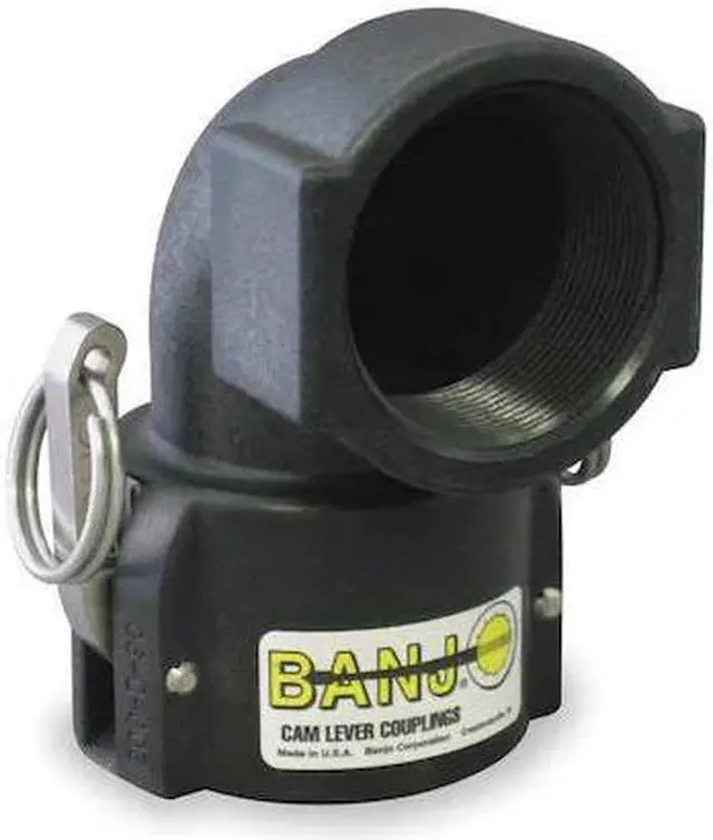Main image of BANJO 200D90 2" Female Coupler x FNPT 90 Degree Coupler