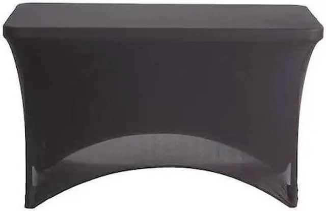 Alt view image 12 of 15 - iGear Fabric Table Cover Polyester/Spandex 24 x 48 Black 16511