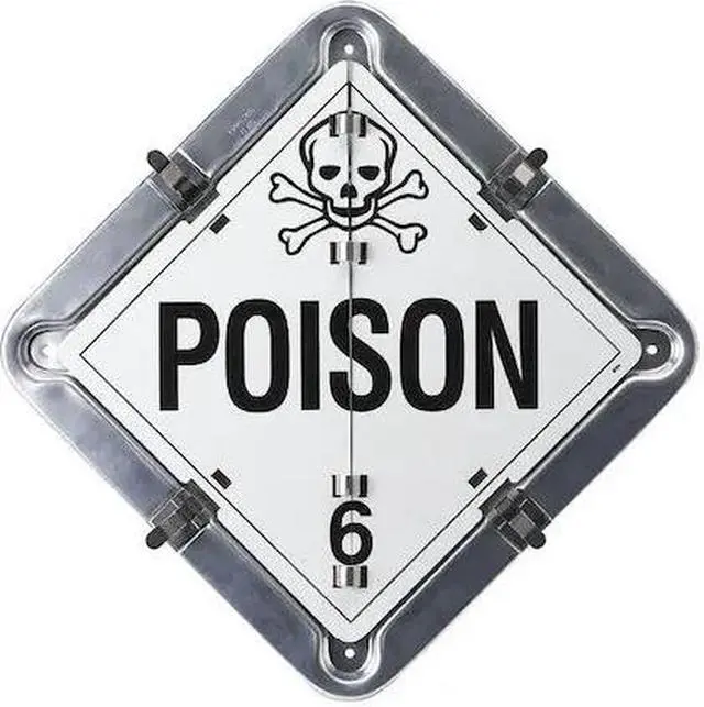 Main image of BRADY 59955 DOT Container Placard, Various DOT Classes, Aluminum, 13-5/8" W x