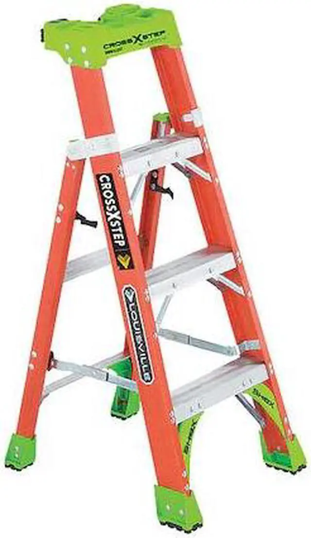 Alt view image 2 of 8 - LOUISVILLE FXS1504 4 ft. Fiberglass Stepladder
