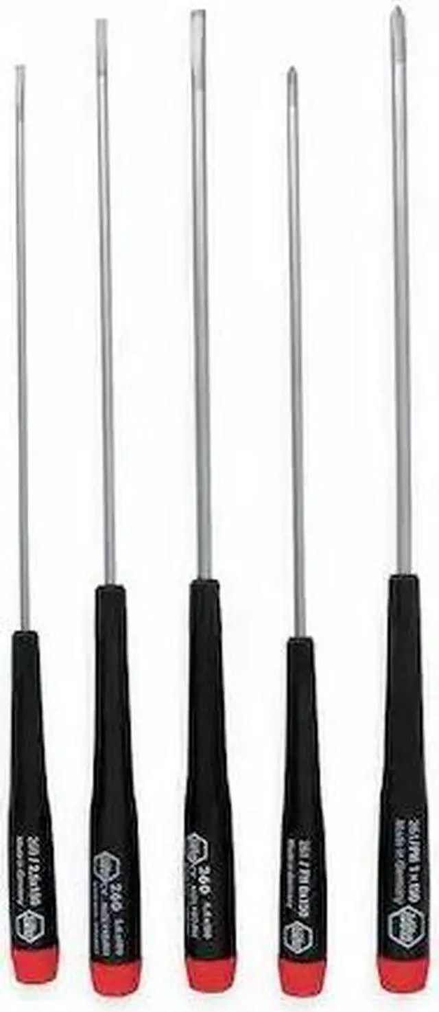 Alt view image 4 of 4 - WIHA 26192 Precision Screwdriver Set, Phillips/Slotted Tip, 1/8 in, 3/32 in,