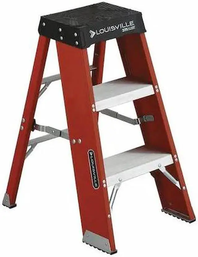 Alt view image 3 of 8 - LOUISVILLE FY8003 3 Steps, Fiberglass Step Stand, 375 lb. Load Capacity,